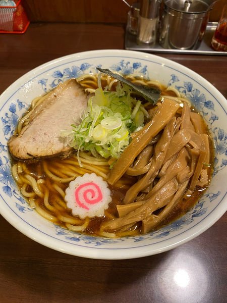 「メンマラーメン（中盛）」@東池袋大勝軒 高崎吉井店の写真