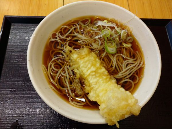 「いか天そば（420円）」@いわもとQ 池袋店の写真