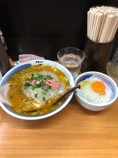 「渡蟹&紅ズワイ蟹出汁ラーメン」@中華そば 半ざわの写真