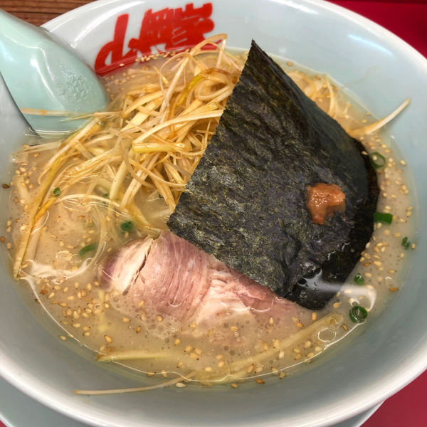 「朝ラーメン　470円　ネギ和え」@ラーメン山岡家 足利店の写真