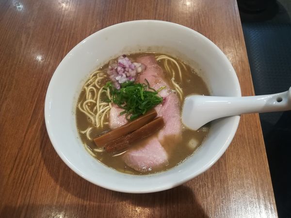 「濃厚煮干そば」@鶏そば 煮干そば 花山の写真