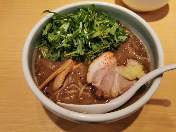 「味噌ラーメン＋唐揚げ定食」@祇園白川ラーメンの写真