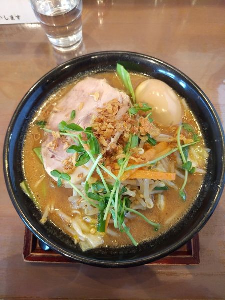 「味玉味噌らぁめん」@完熟味噌らぁめん かなで商店の写真