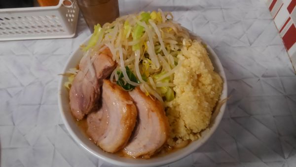 「ミニラーメン、豚１枚」@麺屋 歩夢 金沢八景店の写真