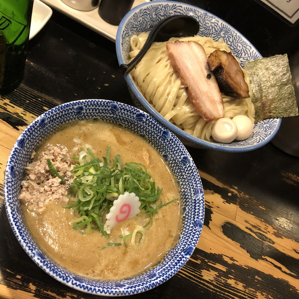 「【限定E】鴨と秋刀魚の濃厚つけ麺 ￥1300」@狼煙 〜NOROSHI〜の写真