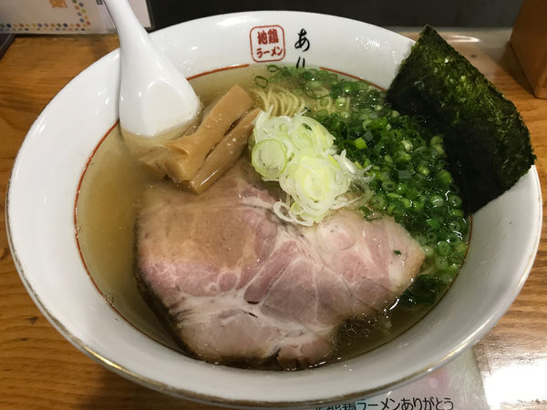 「塩ラーメン　680円」@地鶏ラーメン ありがとうの写真