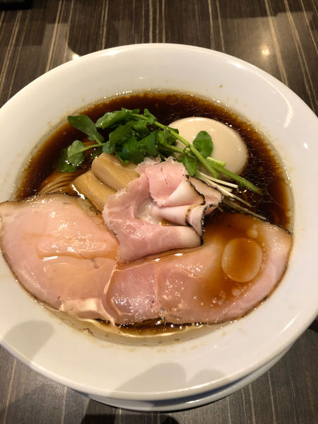 「熟成醤油　味玉」@中華蕎麦 三藤の写真