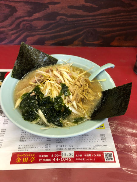 「ネギラーメン800円」@ラーメンショップ幸手 金田亭の写真