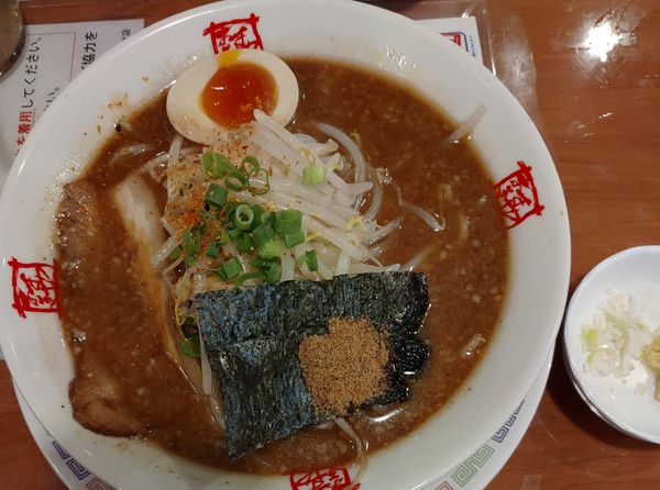 「ぶしみそラーメン(半ライス)」@おおぎやラーメン 高崎問屋町店の写真