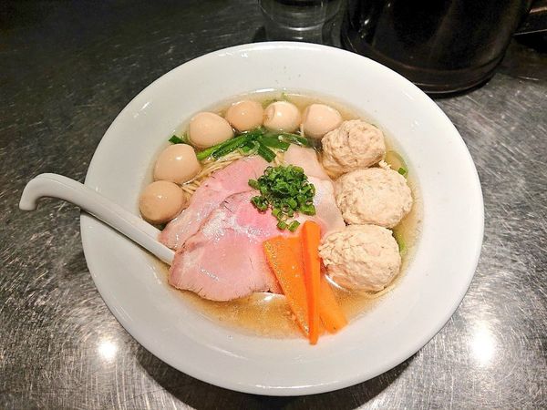 「両国（初場所）ちゃんこラーメン＋うずら」@さんじの写真