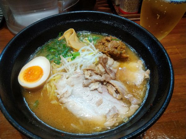 「じゃんがらラーメン辛さＤ」@元祖じゃんがららぁめんの写真