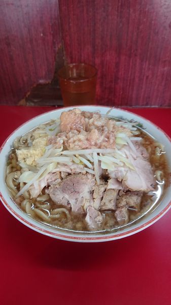 「大豚W  野菜  ニンニク  油」@ラーメン二郎 目黒店の写真