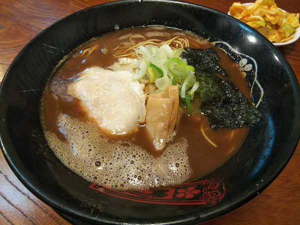 「中華そば　：カタ　＋替玉：粉おとし」@金澤濃厚中華そば 神仙の写真