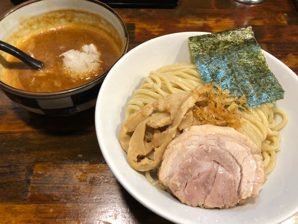 「濃魚つけ麺　辛うま」@オリオン食堂の写真