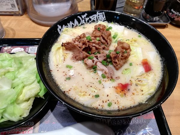 「明智光秀　期間限定」@らあめん花月嵐 朝霞駅前店の写真
