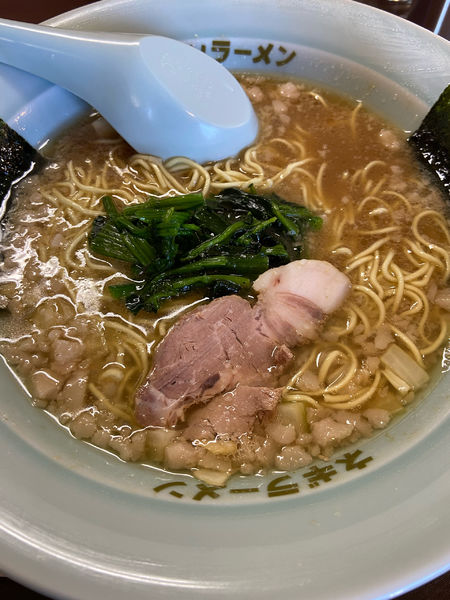 「ラーメン(麺硬め)」@ラーメンショップ 美里南十条店の写真