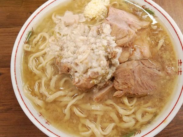 「小ブタ（ヤサイなしニンニクアブラ）」@ラーメン二郎 品川店の写真