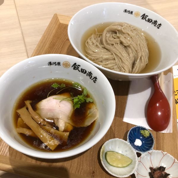 「１周年記念 限定つけ麺 ￥1300」@湯河原 飯田商店の写真