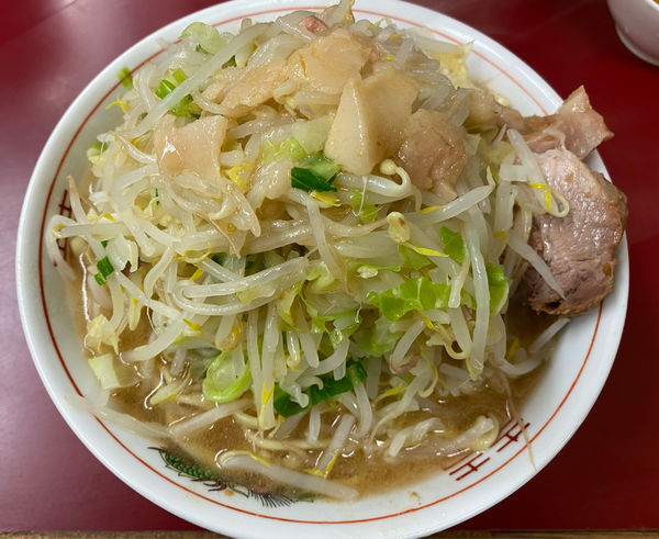 「小ラーメン カツオ君生玉子 和っカレー ニンニク ヤサイ アブラ」@ラーメン二郎 相模大野店の写真