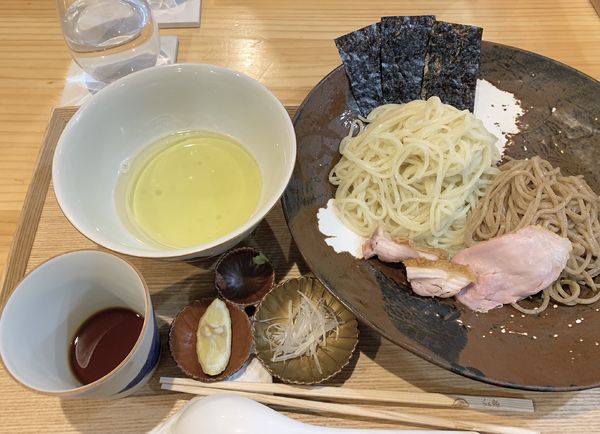 「つけ麺（塩味）1800円」@飯田商店 湯河原本店の写真