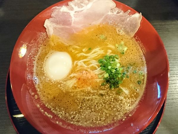「海老味噌拉麺 、煮卵」@えびそば金行 阿見店の写真