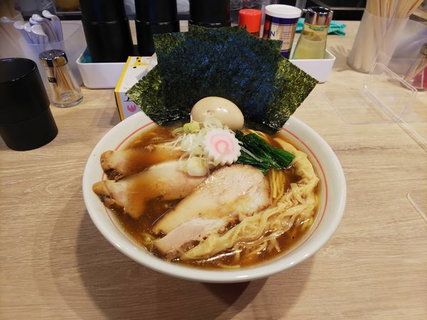 「特製中華そば(大盛)」@中華そば マルキ食堂の写真