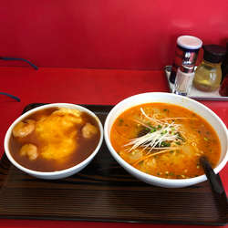 海老丼坦々麺セット