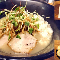 【夜】週限定：燻製ゴボウのポタージュ塩そば