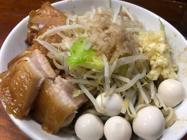 「小ラーメン 豚入り　うずら¥100」@蓮爾 新町一丁目店の写真