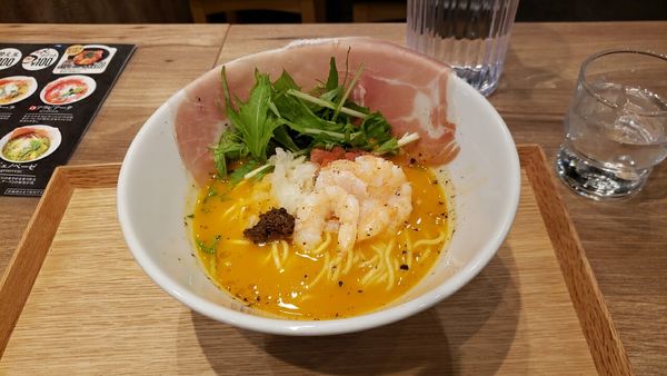 「オマールビスク990円」@伊太そばーる 新富町店の写真