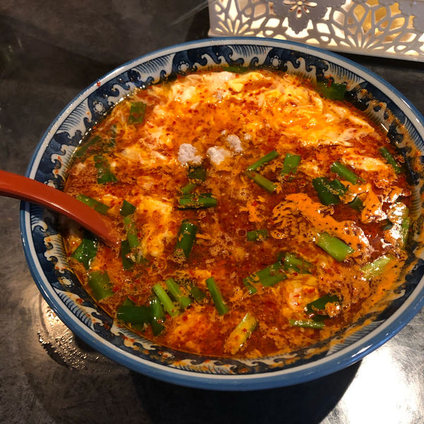 「からめん5辛＋牛すじめし」@からめんや えんの写真