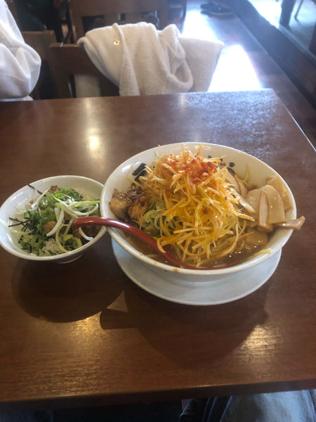 「ネギ山セット　1,000円」@ラーメンのまめぞう 草加本店の写真
