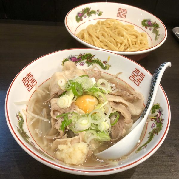 「スタミナラーメン (つけ麺に変更) ￥980」@メンショップ アキラの写真