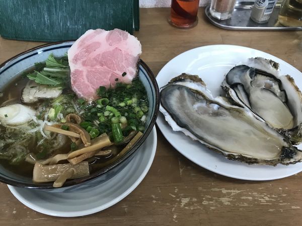 「活大殼牡蠣しゃぶ青3種 2,000円」@MENYA 食い味の道有楽の写真