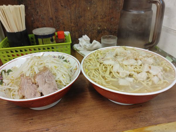 「麺増し大・ネギ（ヤサイアブラカラメ）￥９５０」@ラーメン二郎 品川店の写真