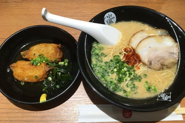 「ラーメン、博多餃子巻き」@中蘭 有楽町本店の写真