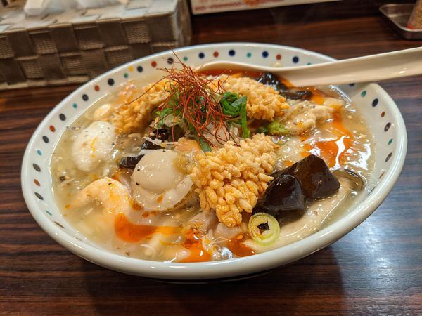 「海鮮あんかけWING麺」@らー麺 あけどやの写真