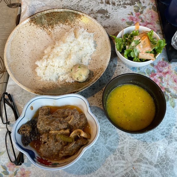 「マトンカレーセット」@リンカーズ ハラル キッチンの写真