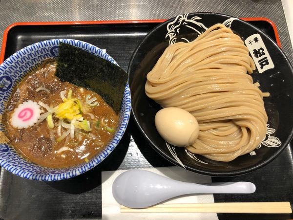 「濃厚半熟味玉つけ麺」@松戸富田麺絆の写真