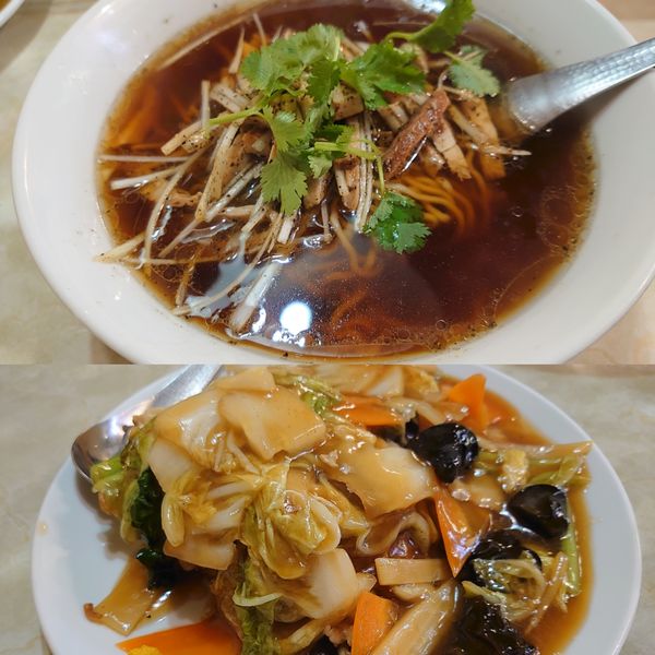 「葱肉麺（ネギ香味ソバ）」@水新菜館の写真