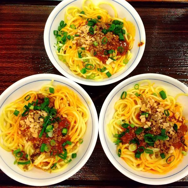 「幻の屋台式担々麺ミニ495円×3杯=1485円（税込）」@陳麻婆豆腐 有明ガーデン店の写真