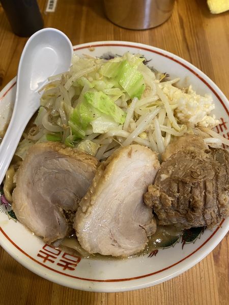 「らーめん豚まし」@自家製麺 まさきの写真