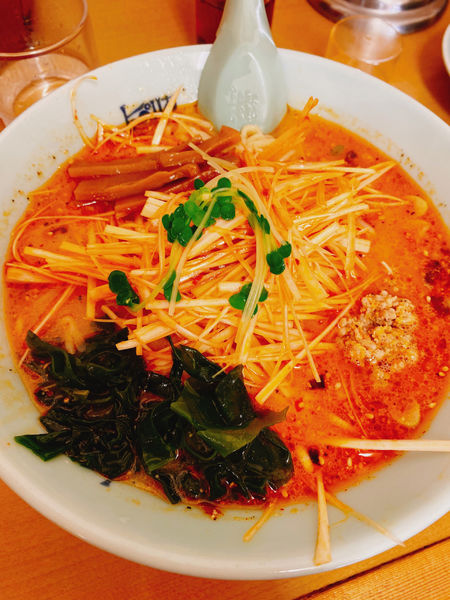 「辛口味噌ラーメン　ネギ辛トッピング」@ピリカ 新田店の写真