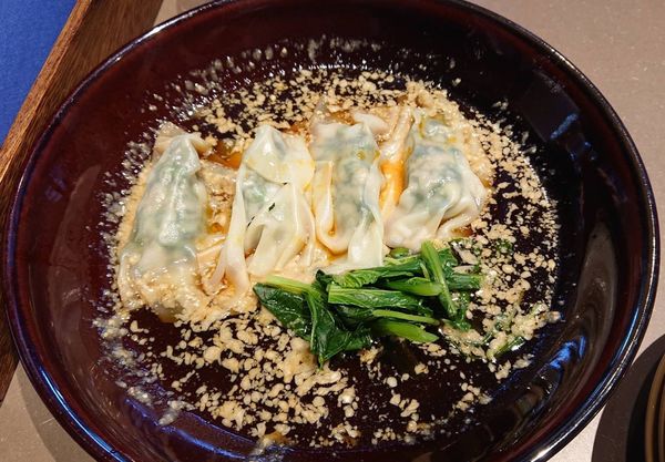 「胡麻ダレ水餃子(600円税別)」@COEDO BREWERY THE RESTAURANTの写真