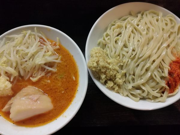 「【限定】味噌つけ麺大1150円(800g)+生姜50円」@豚星。の写真