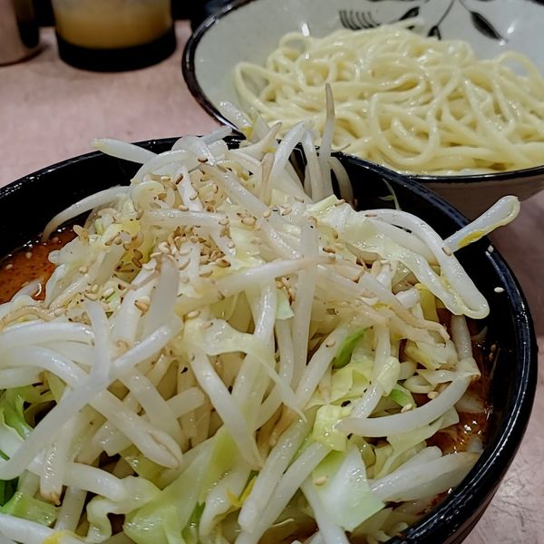 「もりそば小麺カタメ味変で担々野菜」@所沢大勝軒の写真