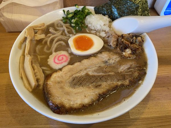 「中華そば（太麺・大）」@らー麺Chopの写真