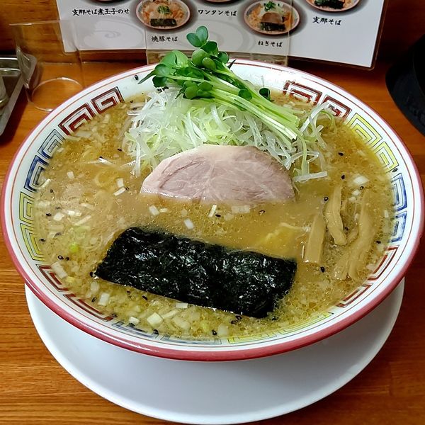 「ねぎそば(味噌 大盛)」@ちばき屋 葛西店の写真