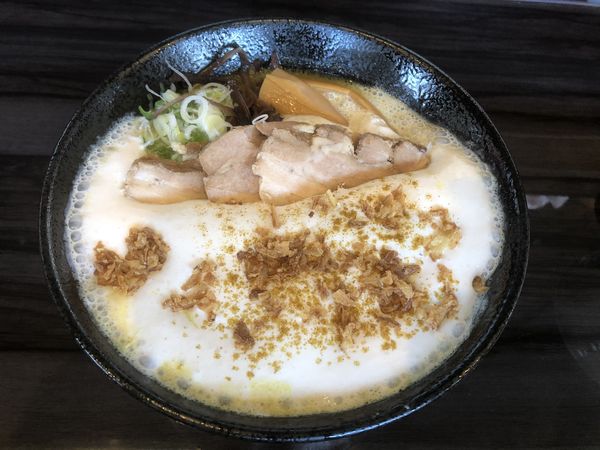 「泡カレーラーメン」@麺屋 雷文の写真