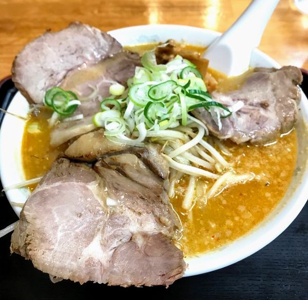 「味噌チャーシューメン大盛　1,100円」@北海とんこつらーめん 純輝 白井店の写真